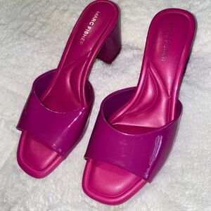 Marc fisher slides sandals PINK